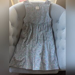 Vintage Laura Ashley Girls Cottage Core Prairie Sleeveless Jumper Dress Sz 9-10